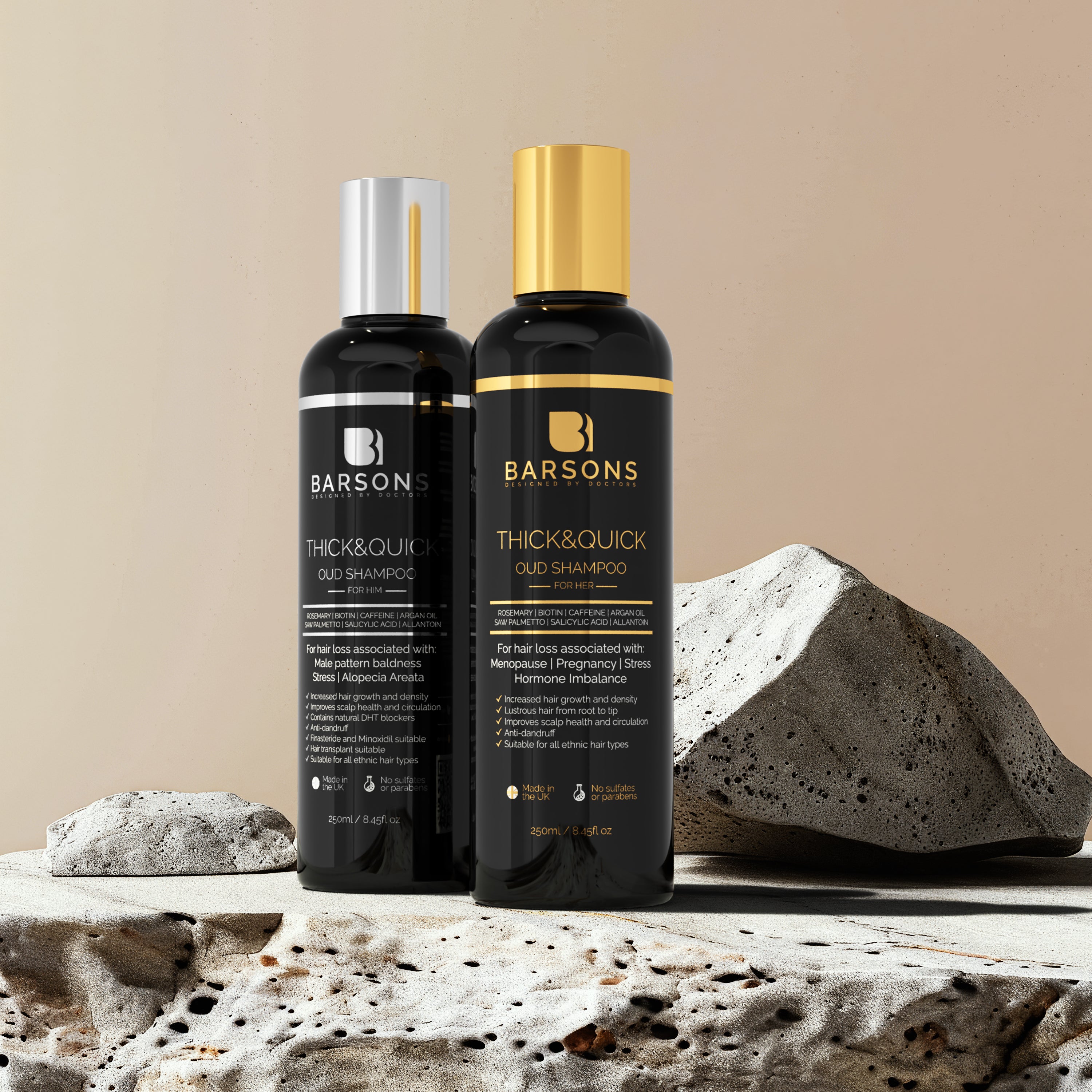 Shampoo Bundle of THICK&QUICK - For Him & For Her